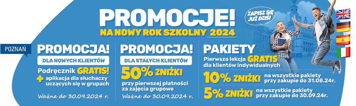 Promocje na nowy rok szkolny Poznań